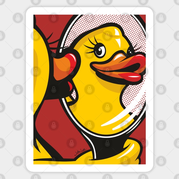 DuckFace Sticker by Jamie Lee Art